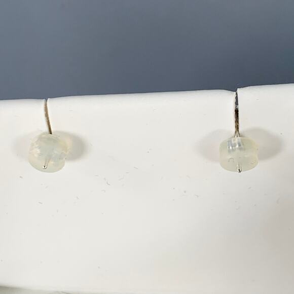 TOSCOW Silver Grey Real Pearls Rhinestones Post Earrings - Picture 3 of 3